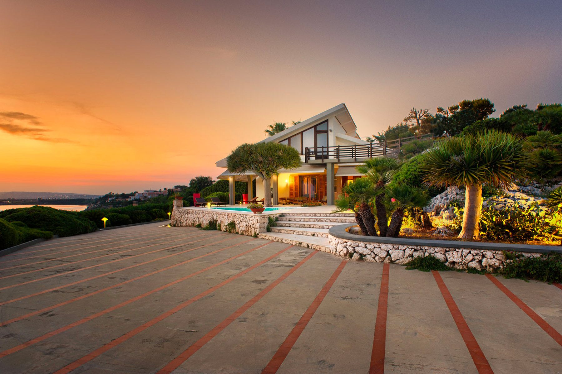 Syracuse Luxury Seafront Villa Sicily Luxury Rental SopranoVillas